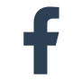 Dark Facebook logo on black background.